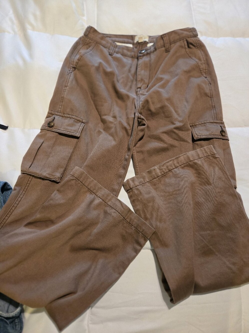 Brown Casual Cargo Pants